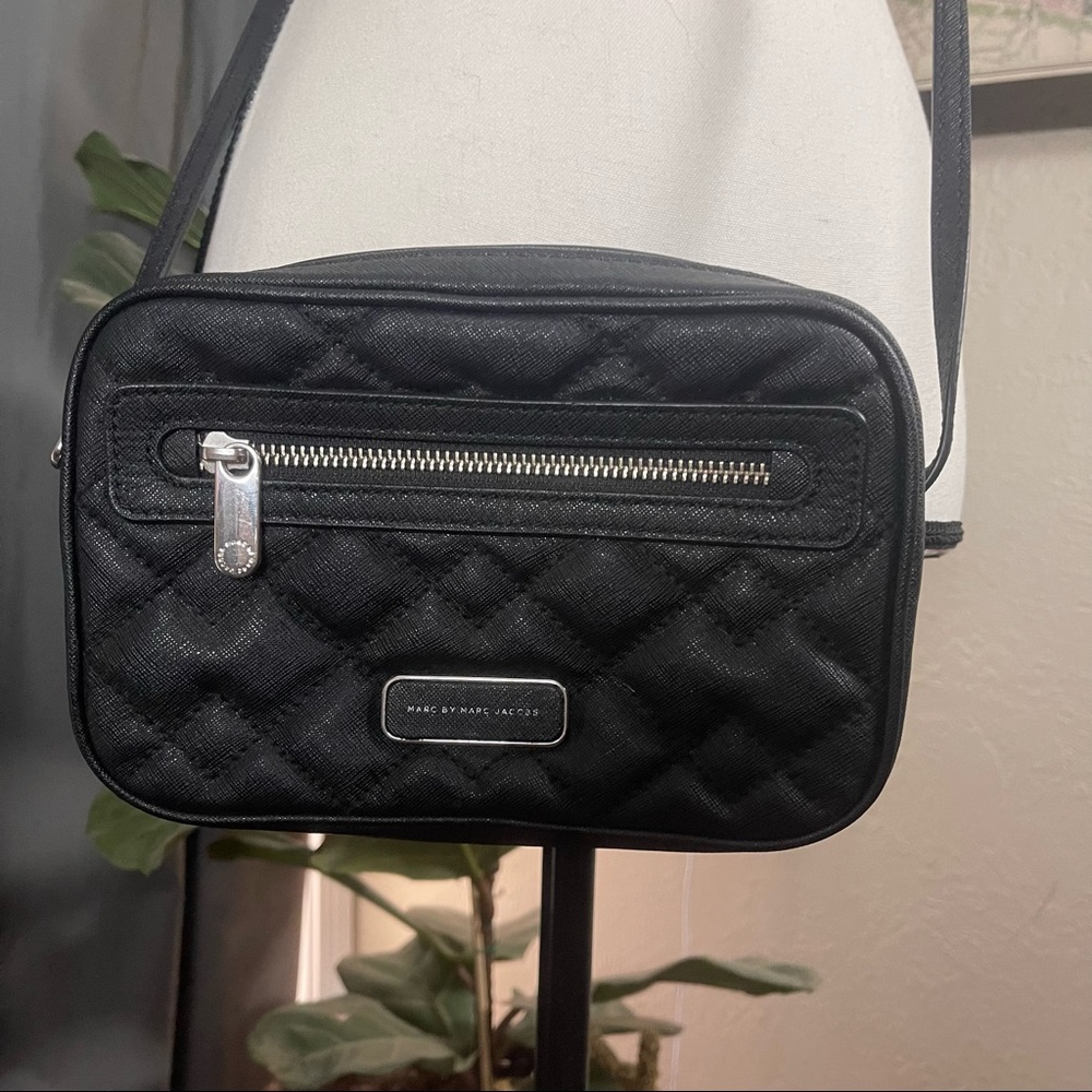 Marc by Marc Jacobs quilted leather crossbody bag.